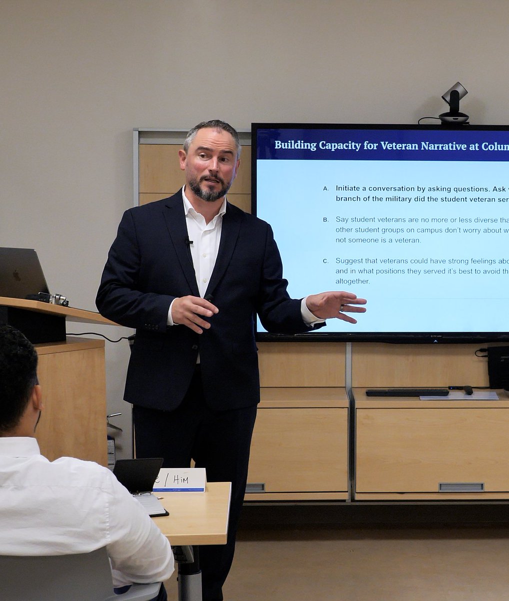 Creating a More Veteran-Informed Campus, One Conversation at a Time

At CVTI, our best, most impactful collaborations always begin with listening.

Learn more or support our work: veterans.columbia.edu