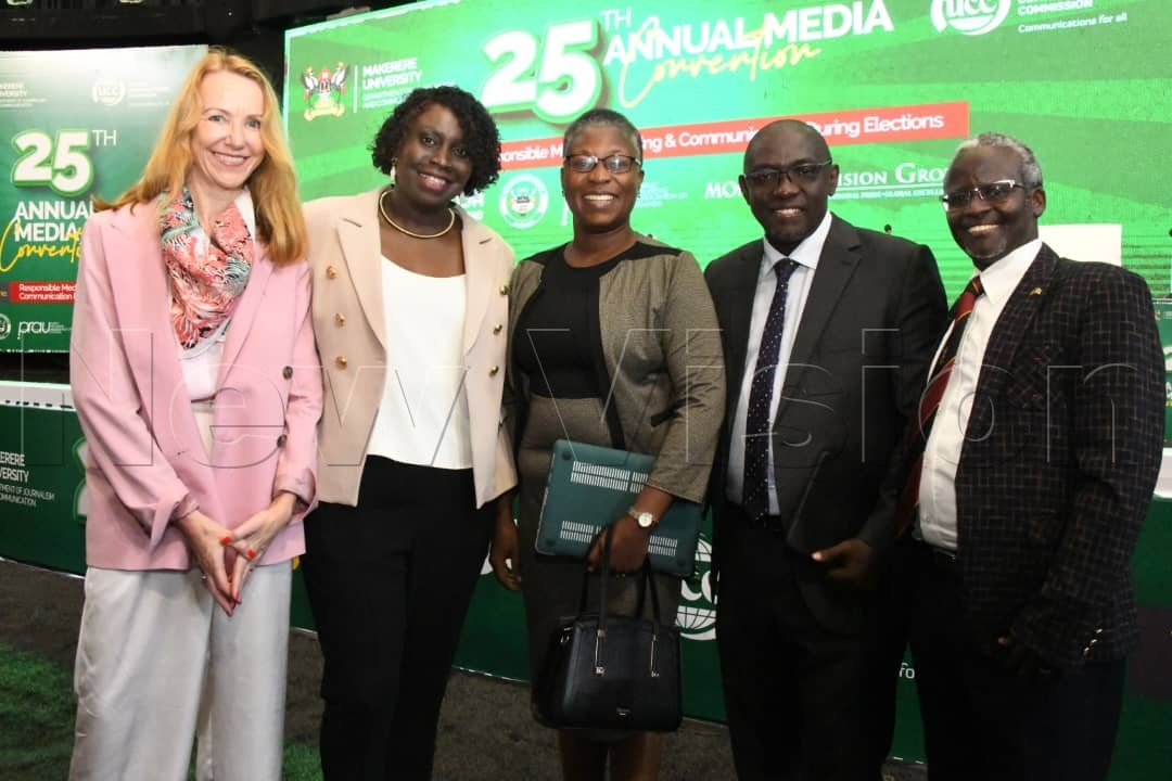 Today, we spoke some english, journalism, communications and election media  coverage during the Annual Media Convention organized by the Department of Journalism and Communication <a href="/Makerere/">Makerere University</a> university and reconnected with friends in the profession <a href="/tayeebwa/">William Tayeebwa</a> <a href="/rakidi/">Rachael Akidi</a>, Marjo, CK,