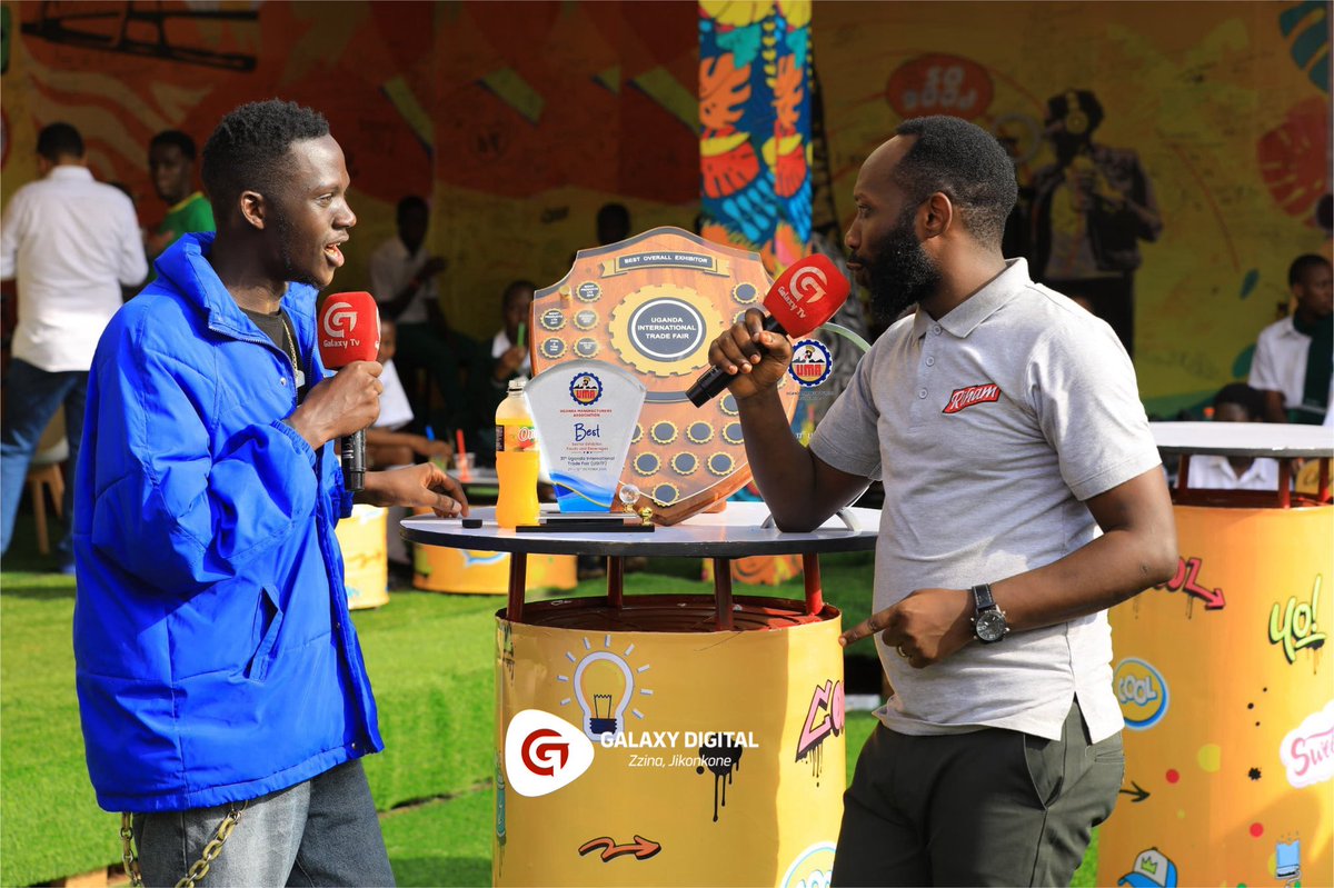 GalaxyFMUg's tweet photo. We are at the #UMATradeFair25 and @OnerJuiceUg came through bold with flavors and even bigger vibes this year!
#OnerGoodForYou | #UGITF25 https://t.co/VQp4Ahvxam