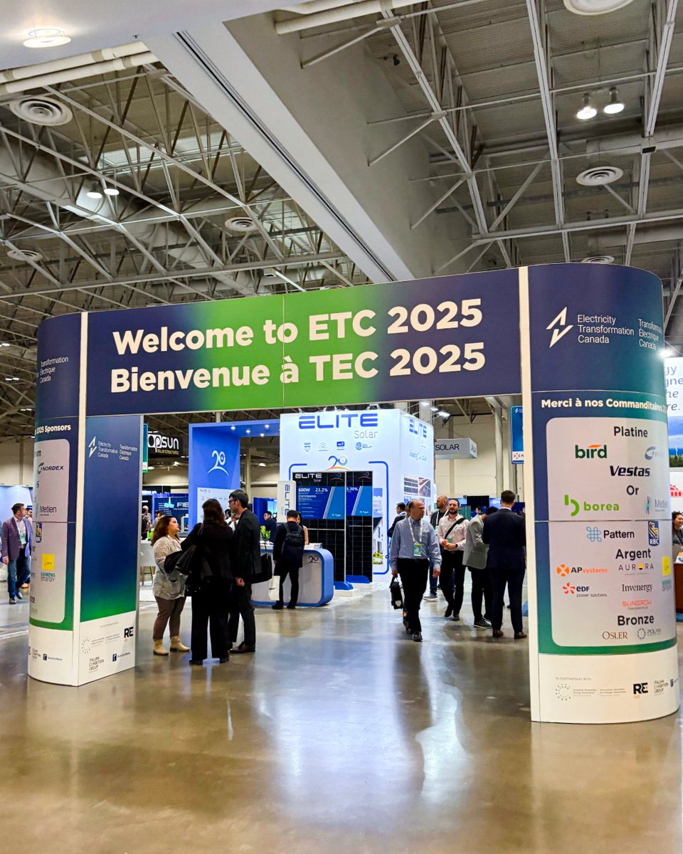 SilfabSolar's tweet image. Team Silfab Solar joined clean-energy leaders in Toronto for #ETC2025, to connect on the future of solar, energy storage, and sustainability across North America!

#SilfabSolar #CleanEnergy #EnergyTransition @ElectricityTC @RenewablesAssoc
