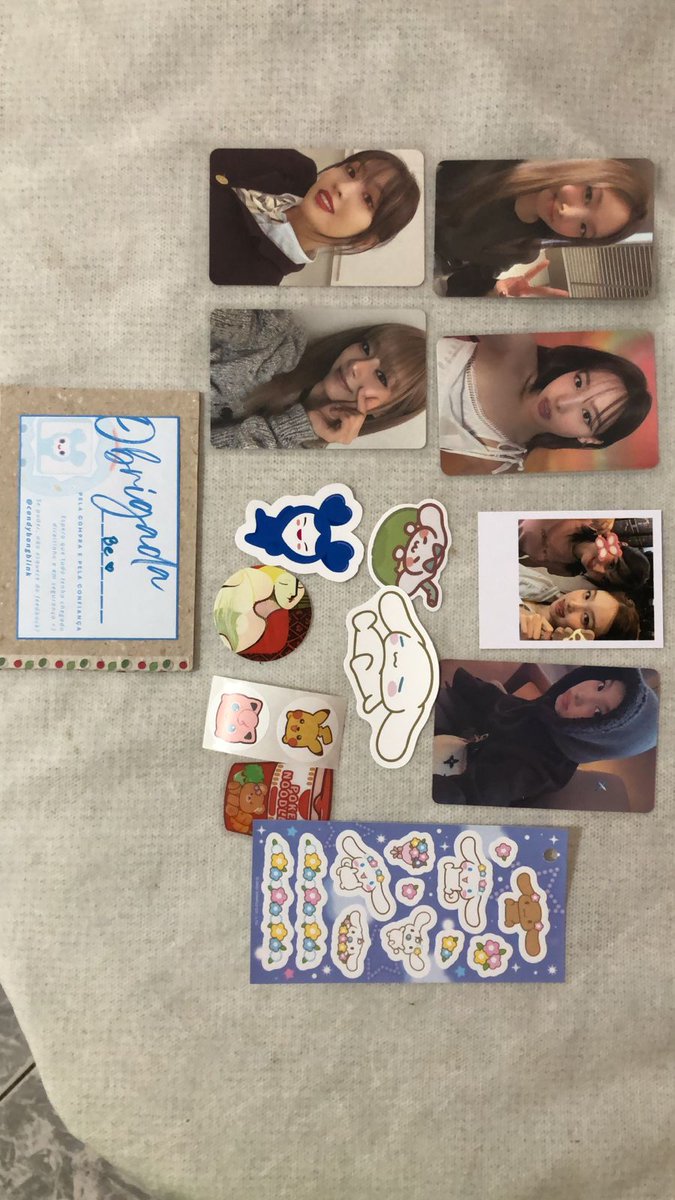 Feedback muito positivo pra <a href="/CandybongBlink/">carol</a> ❤️ envio super rapido, muito bem embaladinho e cheio de brindes fofinhos! Obrigadaaa 🥰