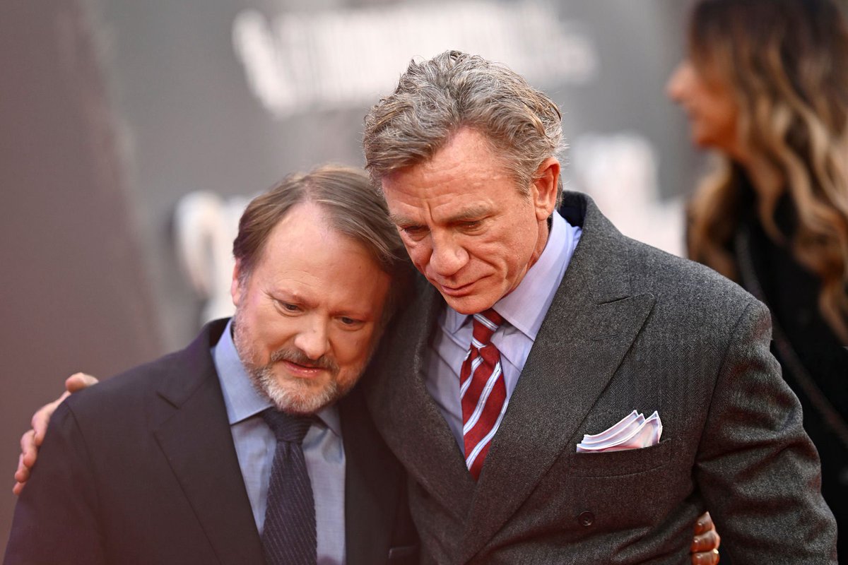 DanielCraigUPD's tweet image. Daniel Craig and Rian Johnson at the International Premiere of ‘Wake Up Dead Man’ at the BFI London Film Festival on Wednesday, 8 October 2025. #LFF