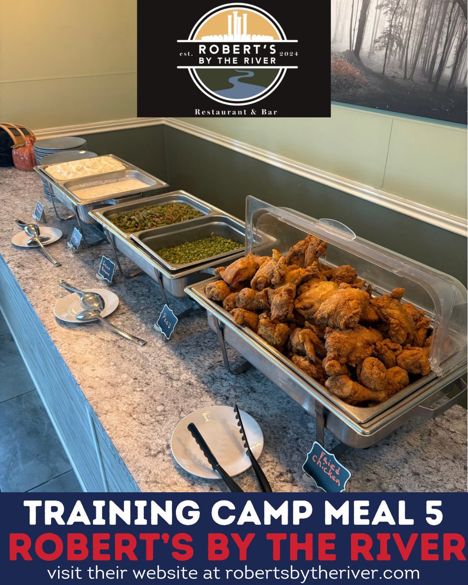Thank you to Robert’s By The River for providing our guys with lunch after Day 2 of Camp!

For more information about their restaurant, visit their website at robertsbytheriver.com!

#LetsGoBolts | #WhoseHouse