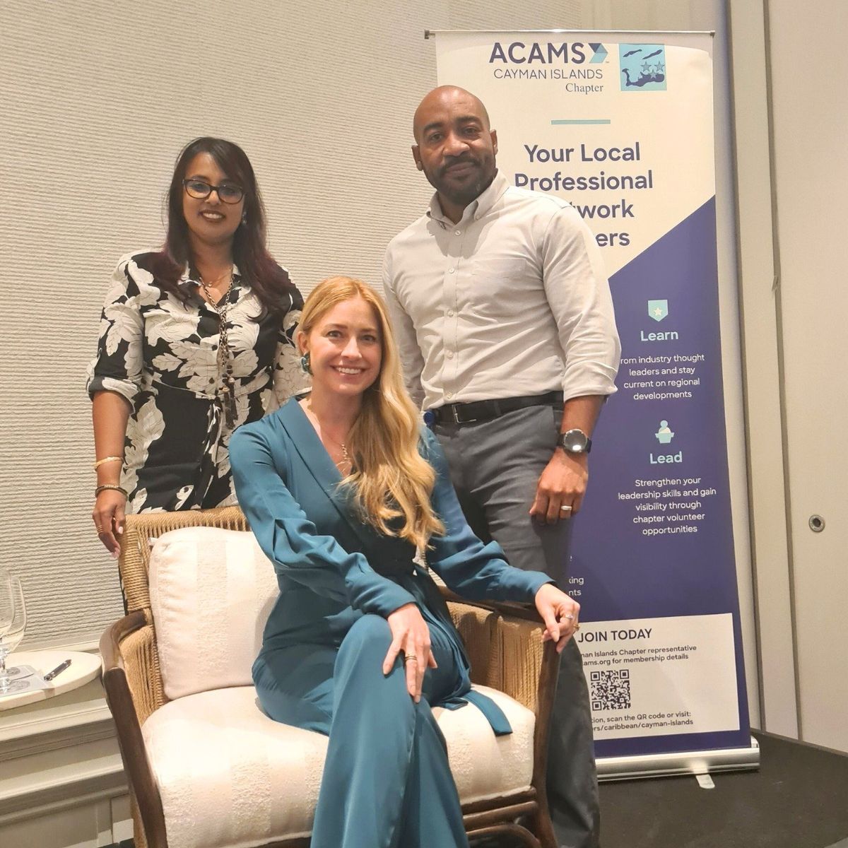 Fantastic turnout at today’s <a href="/acams_aml/">ACAMS</a> Cayman Islands Chapter launch. #ACAMS certified since 2014, Reuben Foster connected with fellow #compliance professionals to strengthen collaboration and standards across the region. To learn more, visit bit.ly/ACAMSCayman.