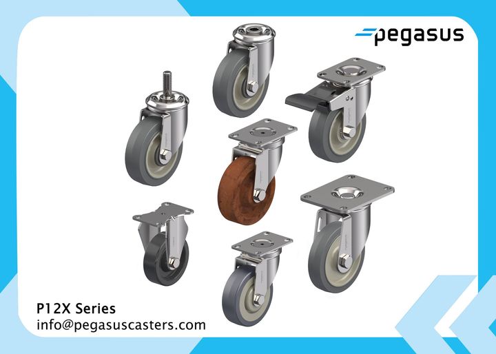 PegasusCasters's tweet image. When #stainlesssteel is a must, COME TO US! Our P12X series can carry loads of up to 300 lbs each and withstand temperatures of up to 425°F!
Contact us today for all your #wheel and #caster needs - info@pegasuscasters.com.
#hightemperature #baking #foodindustry #autoclaves