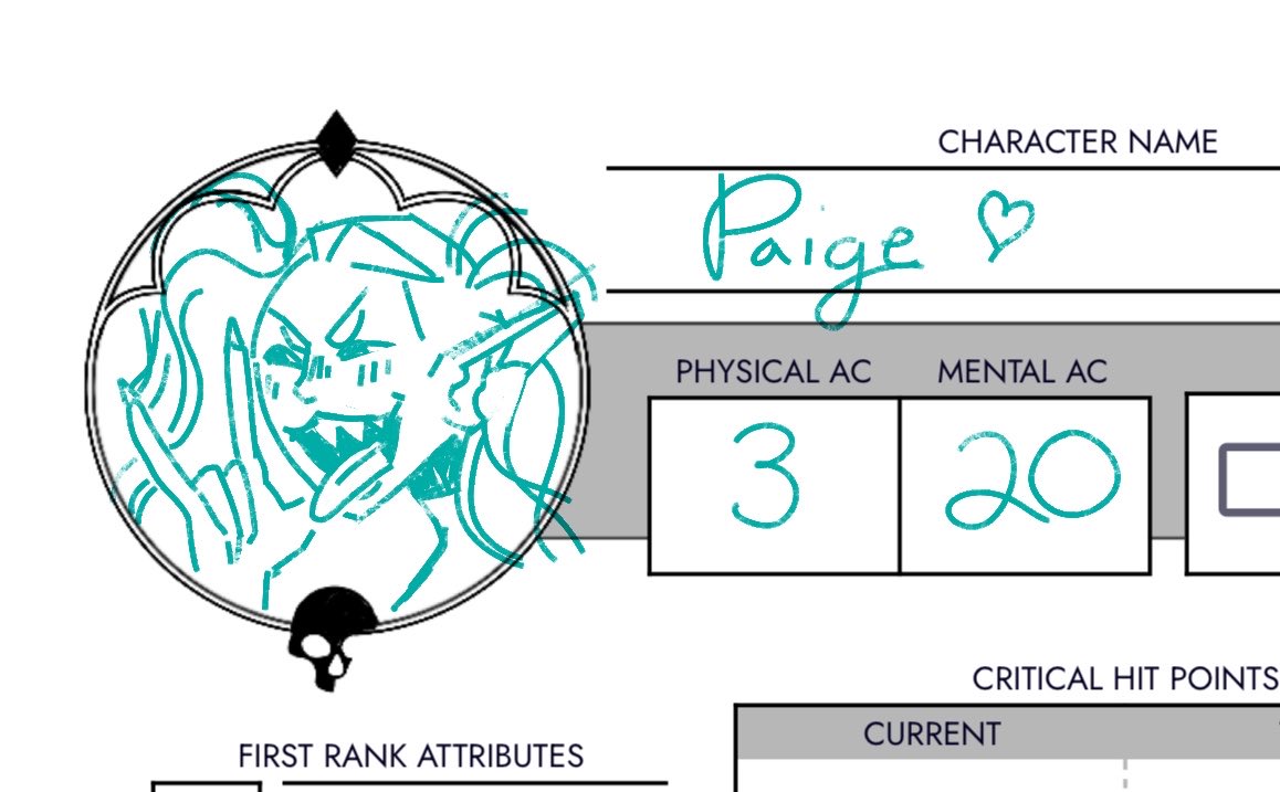 Stop by and I’ll even doodle a portrait of your character for ya! ;)