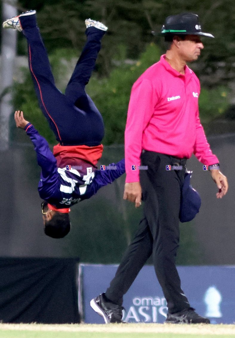 bhimabish's tweet photo. Breaking: 

Nepal wins the match with Kuwait in ongoing T20 World Cup Asia EAP Qualifiers. ❤️🇳🇵

#Rhinos open in their style with win by 58 runs

#NepalCrickst

 #Congrats #Nepal #gorkhas https://t.co/bIvJzzlGpV