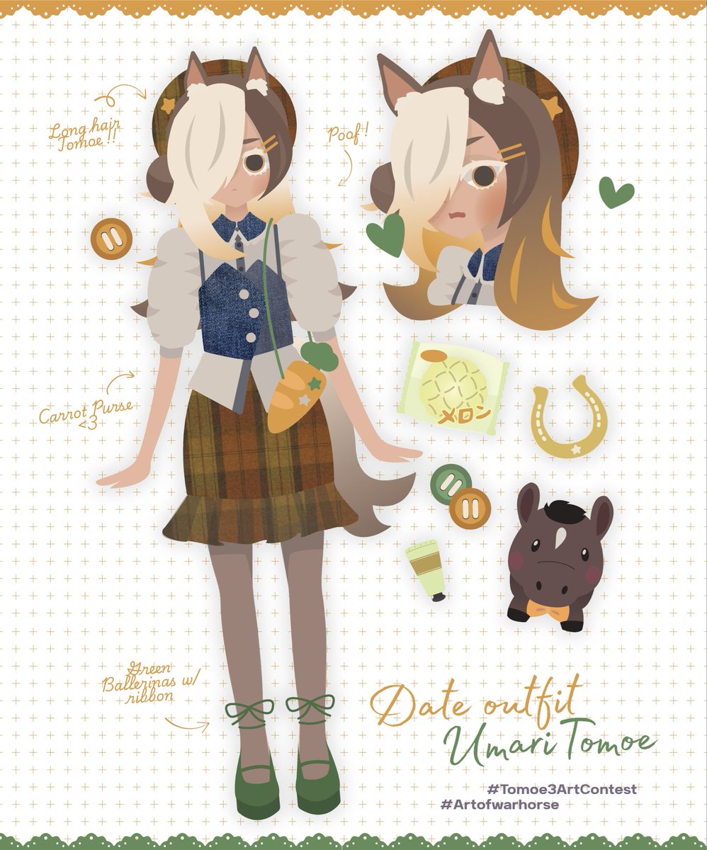AtelierAnoko's tweet image. I TRIED TO DESIGN A DATE FIT FOR TOMOETANN 🇺🇸🐴 !!!
… Tomboy into soff gworl transformation (⁄ ⁄•⁄ω⁄•⁄ ⁄) 〜 💫

#Artofwarhorse #tomoe3artcontest