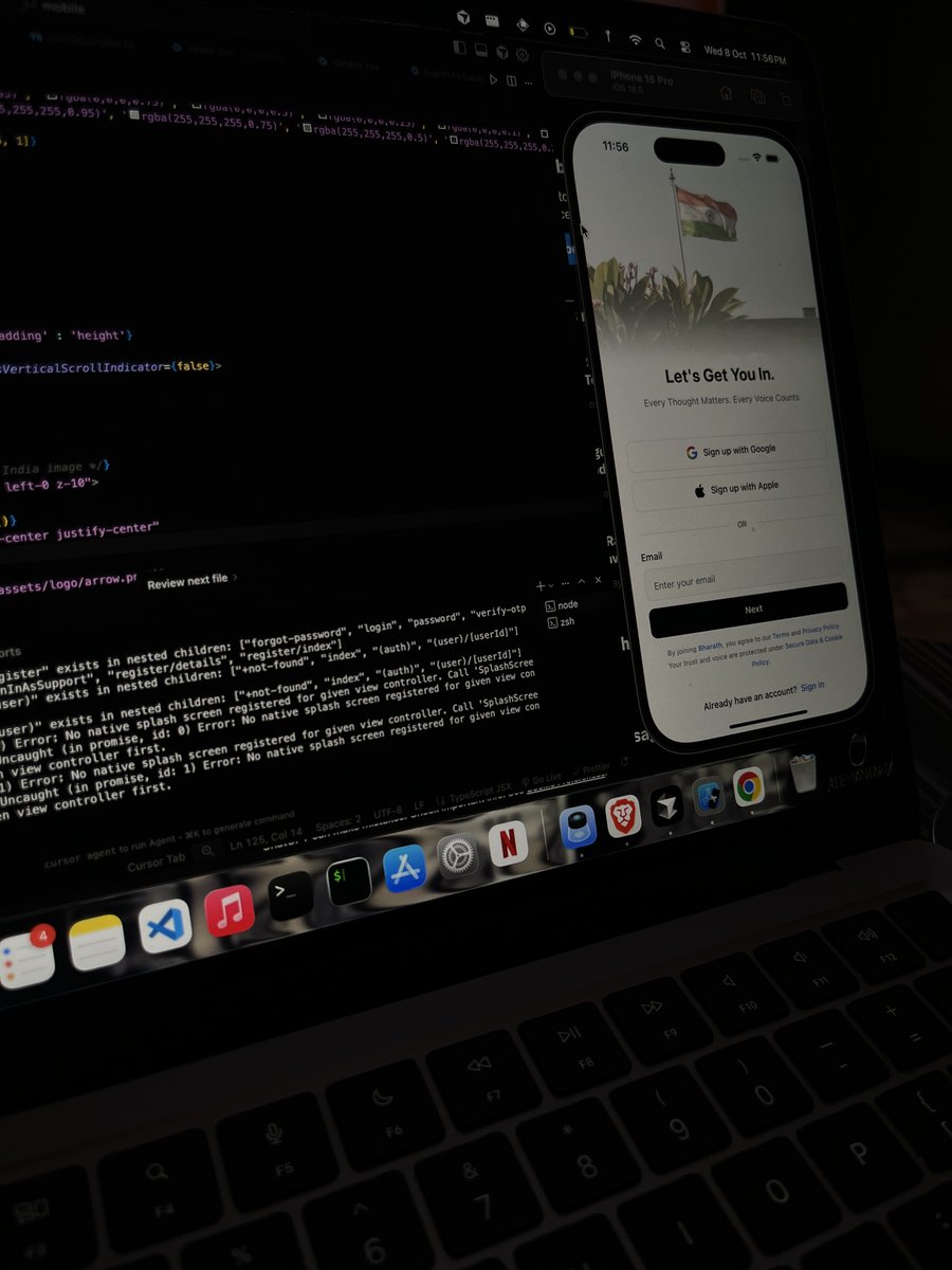 DevNishal's tweet image. Day 3 of Building Bharathva

Built the login/signup flow, wired it to the DB, and launched a shiny new Auth microservice
 
Watching the backend come alive is pure magic! 

Next stop: user identity 

#BuildInPublic #Bharathva #UIDesign #innovation #tech