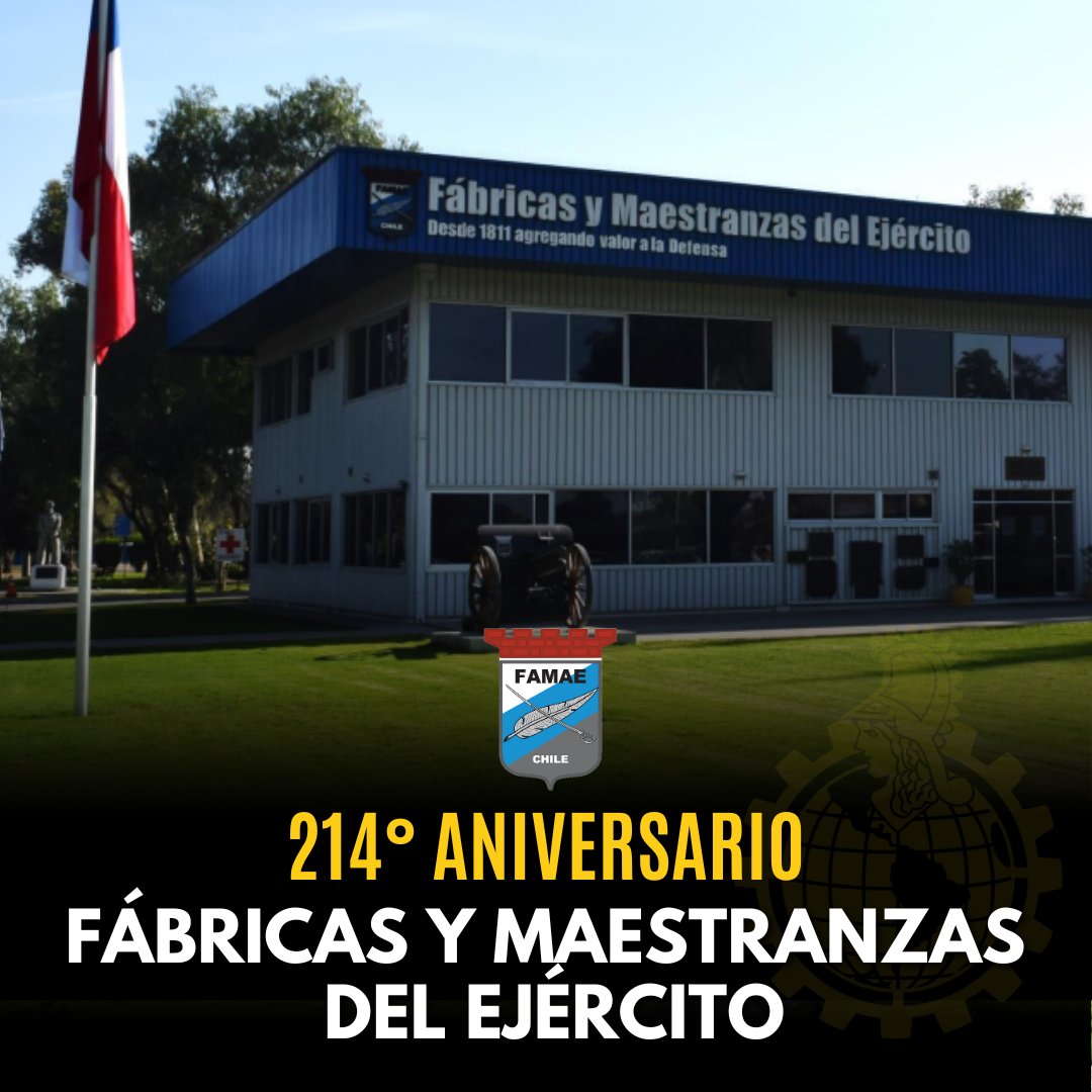 La Academia Politécnica Militar saluda a  <a href="/FAMAE_oficial/">FAMAE</a> en su 214° aniversario.
Nos une el compromiso con la innovación, la formación profesional y el desarrollo tecnológico en beneficio del <a href="/Ejercito_Chile/">Ejército de Chile</a> 
¡Felicitaciones!
#FAMAE #ACAPOMIL