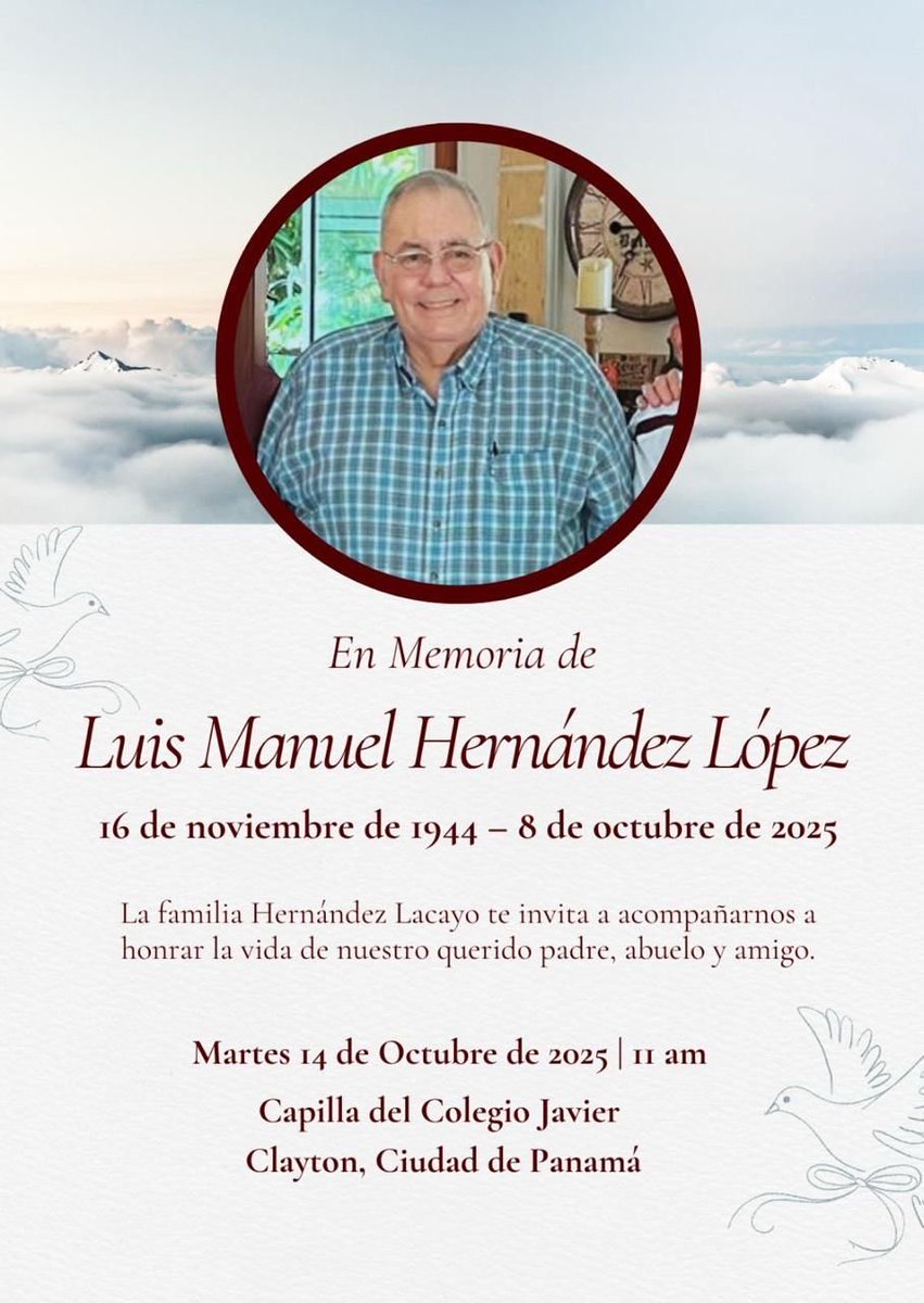 Hoy despedimos a Luis Manuel Hernández, “Wimba” , un gran amigo y panameño ejemplar.
Siempre dispuesto a servir a su patria con honestidad, con una palabra solidaria en los momentos difíciles y con ese humor que lo hacía único.
Lo recordaré con gratitud y cariño.
Mi abrazo en