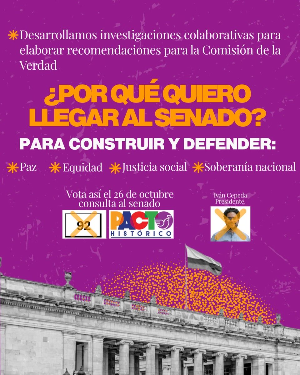 Consulta si habrá. El 26 de octubre debemos salir a votar en apoyo al cambio en el país. Hacer de ese día una fiesta que profundiza la democracia y nos permite elegir lxs candidatxs finales del Pacto al Congreso con el voto popular. Cuento con tu voto consciente!