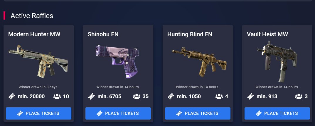 See anything you like? 

Play on our DM servers for a chance to win one of these skins!

🔗pracc.com/play
🔗pracc.com/play/free-skins
