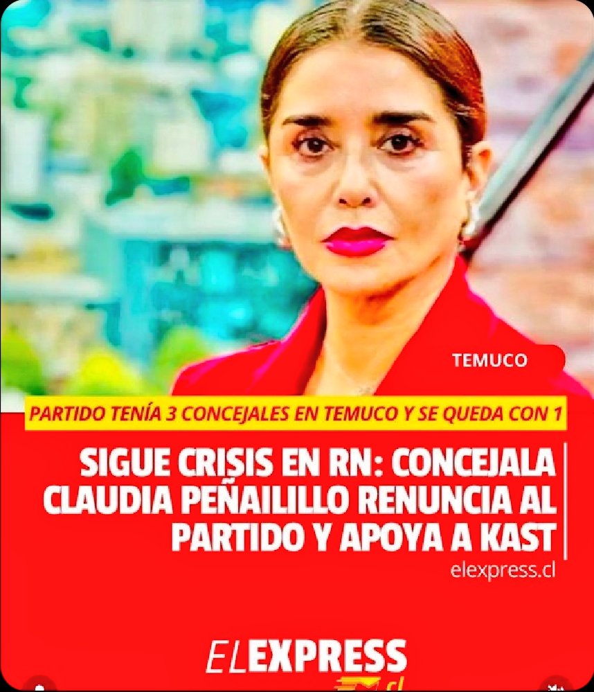 Suma y sigue...ahora la concejal de RN Claudia Peñailillo se cambia a Republicanos y da todo su apoyo a José Antonio Kast. Bien ✅️
#KastPresidente #LaFuerzaDelCambio