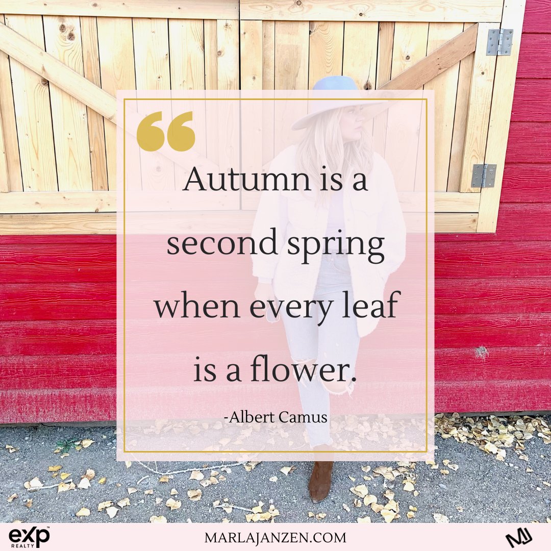 janzenmarla's tweet image. 🍂 “Autumn is a second spring when every leaf is a flower.” -Albert Camus

Happy fall! 🍁 As the leaves change, it’s a great reminder to pause and feel gratitude for the little things around us. Every season brings its own simple joys.

marlajanzen.com

#HappyFall