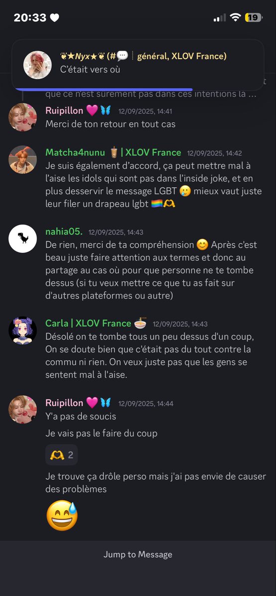 fight me mais je trouve ça tellement honteux de la part de la fanbase française de xlov de decridibiliser quoi sont et les valeurs qu'ils partagent. le groupe a littéralement un concept genderless, les membres ont dit que les pronoms ls dérangeaient pas mais vous la seule