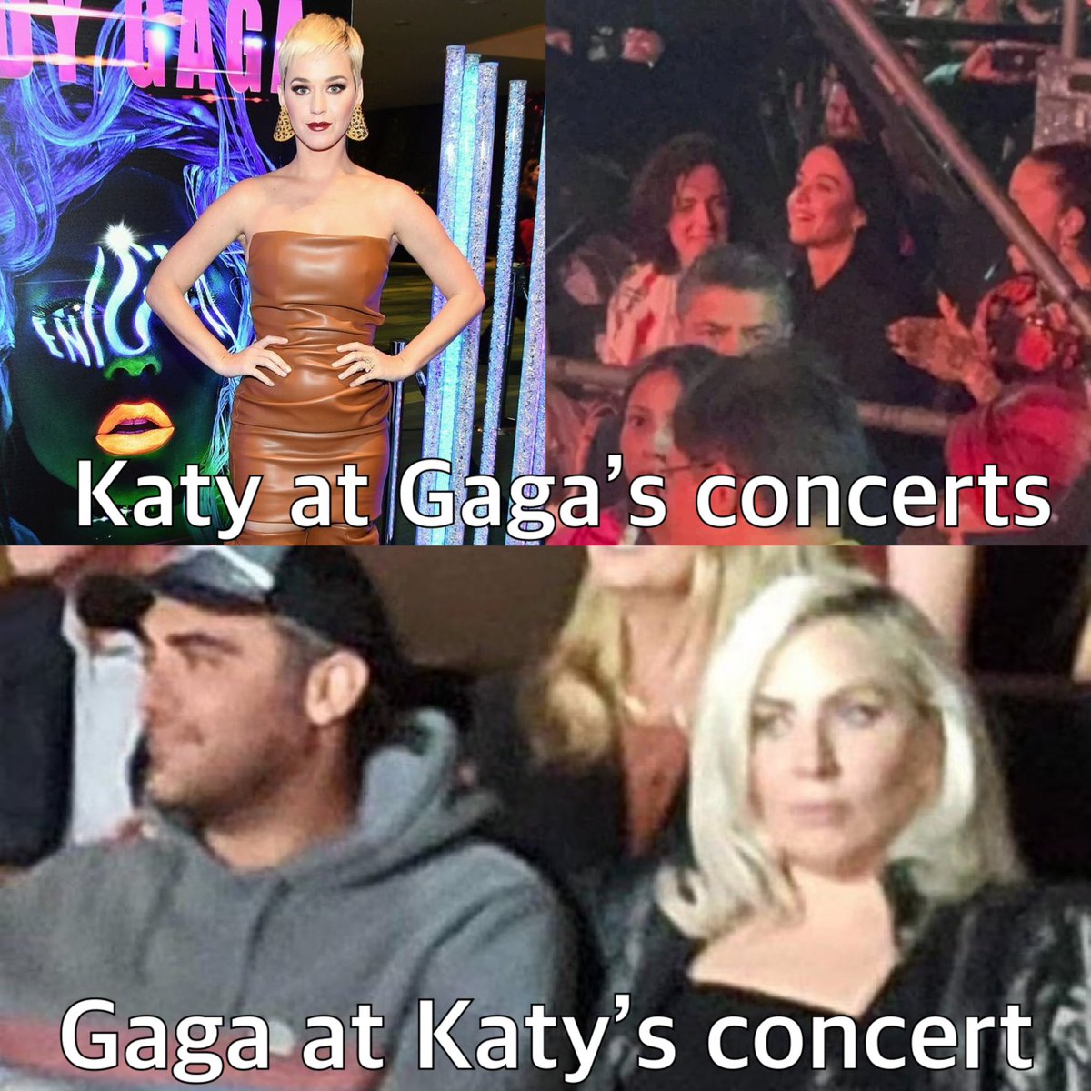 rockwithqueen's tweet photo. Katy Perry and Lady Gaga are performing in the same city on the same day tonight!👑👑 https://t.co/GjSHBnA7yg