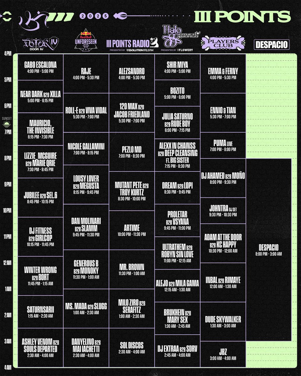 the future is here 🔮 your iii points 2025 set times

mind melt delivered by <a href="/gopuff/">Gopuff</a>