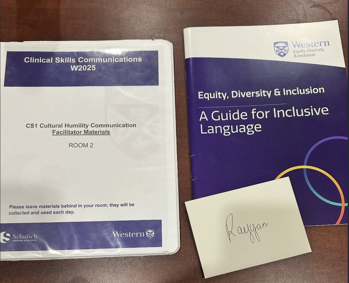 Medicine isn’t only about competence—it’s about connection.  

Honoured to share how lived experiences are shaping MedEd through <a href="/WesternU/">Western University</a> <a href="/SchulichMedDent/">Schulich WesternU</a>'s Cultural Humility Block.  

Thanks to Emily &amp; Clinical Skills team for the opportunity. 🔗schulich.uwo.ca/rapport/2025/i…