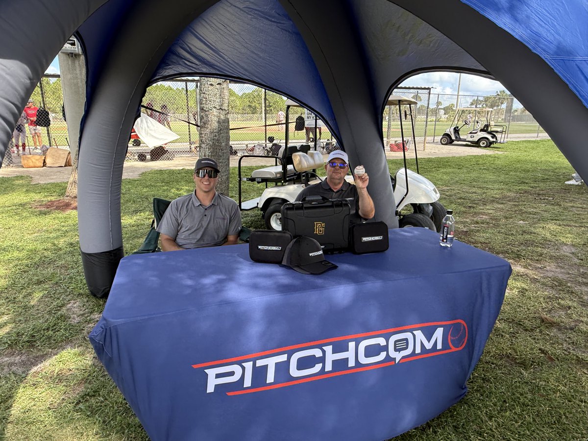PitchCom_Sports's tweet photo. Visit the PitchCom “Command Center” at Marlins side Perfect Game WWBA!

Add the #1 technology in the game to your team or organization. 

@PG_Tourney https://t.co/jE2bJYEtsL