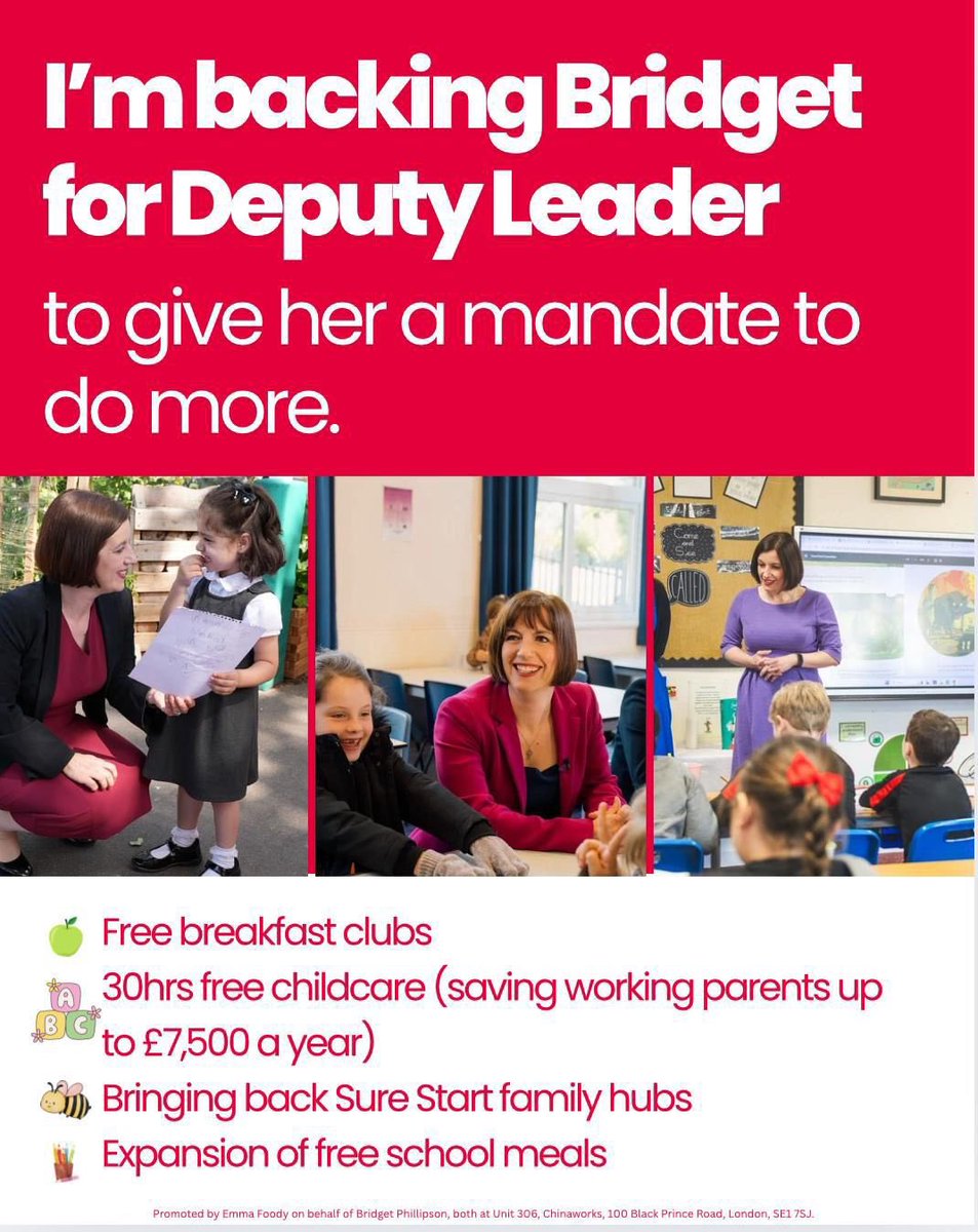Rory Palmer (@rory_palmer) on Twitter photo We need a Deputy Leader at the heart of government driving the change our Labour Government was elected to deliver: putting Labour values and the priorities of Labour members into action from the Cabinet table. 
Proud to be backing Bridget for Deputy Leader.
<a href="/backbridget2025/">Back Bridget</a> We need a Deputy Leader at the heart of government driving the change our Labour Government was elected to deliver: putting Labour values and the priorities of Labour members into action from the Cabinet table. 
Proud to be backing Bridget for Deputy Leader.
<a href="/backbridget2025/">Back Bridget</a>