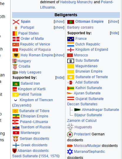 La misma "EVROPA" que se aliaba con los turcos contra España xD. 

Literalmente nos ayudó más Irán que Francia para parar a los turcos.