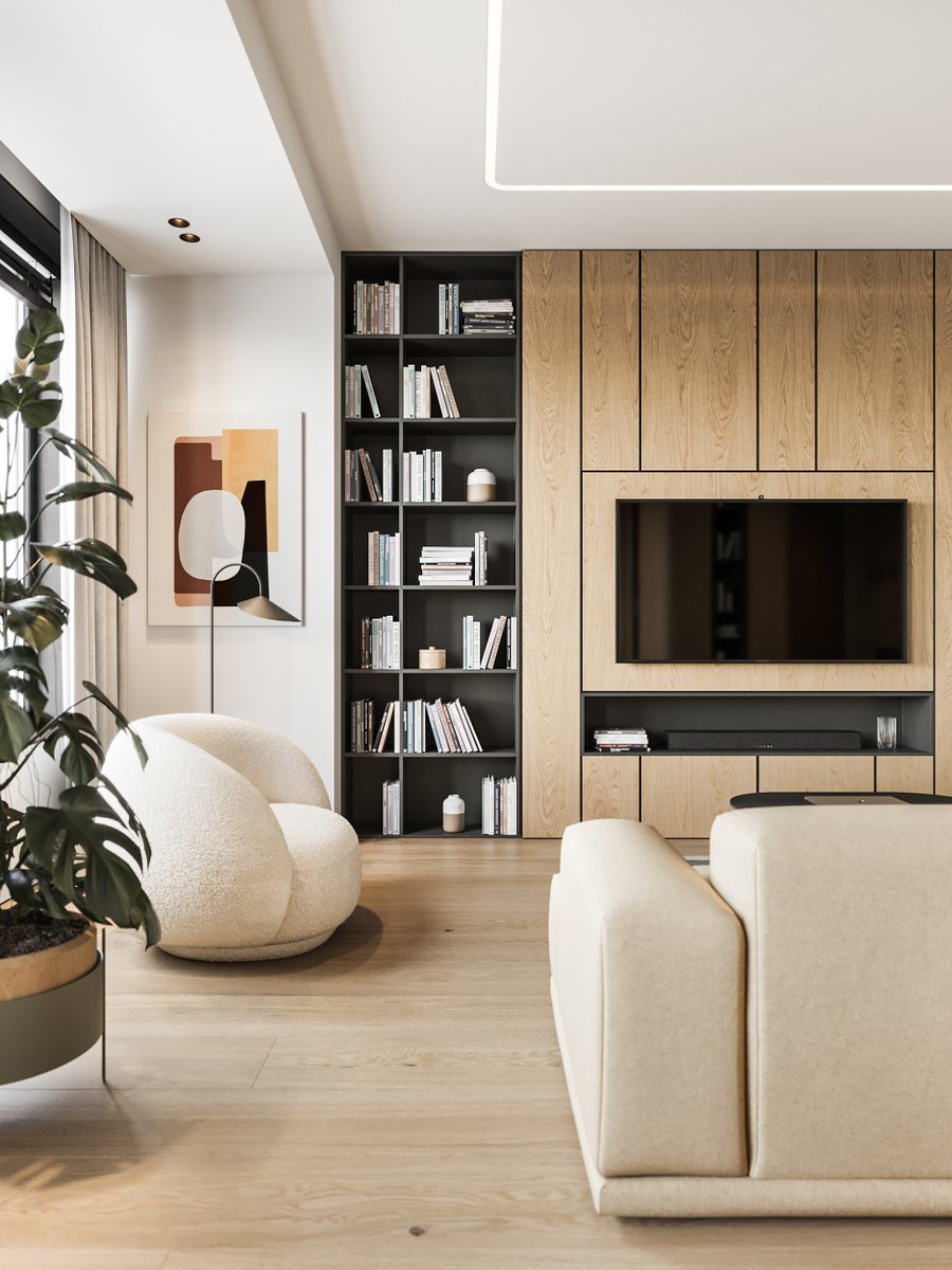 مزيج الخشب الطبيعي مع الأسود يمنح المساحة توازنًا بين الدفء والأناقة العصرية. 
📞 تواصل معنا الآن لتحويل رؤيتك إلى واقع wa.me/966580619108 #تصميم #تصميم_داخلي #تصميم_معماري #عقارات_الرياض #عقارات_جدة #عقارات #عقار #السعودية #تصميم_داخلي #ديكور #تصميم_منزل #نمط_حياة