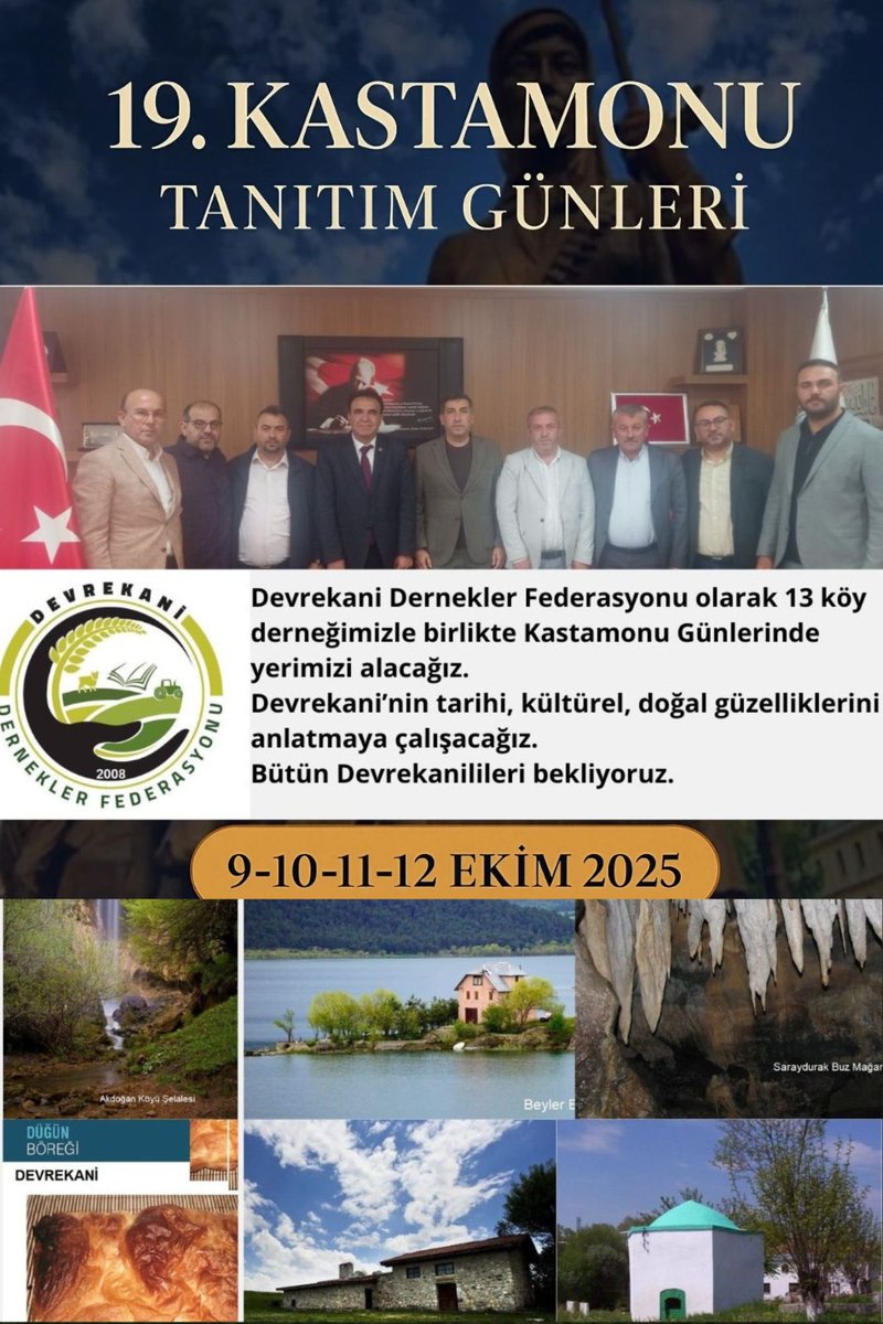 DevrekaniFed's tweet photo. Devrekani Dernekler Federasyonu tarafından Kastamonu Tanıtım Günleri için genel merkez önünden ücretsiz servis kaldırılacaktır. #Kastamonu #DevrekaniDerneklerFederasyonu #Devrekani https://t.co/ZEg5iTeWSN