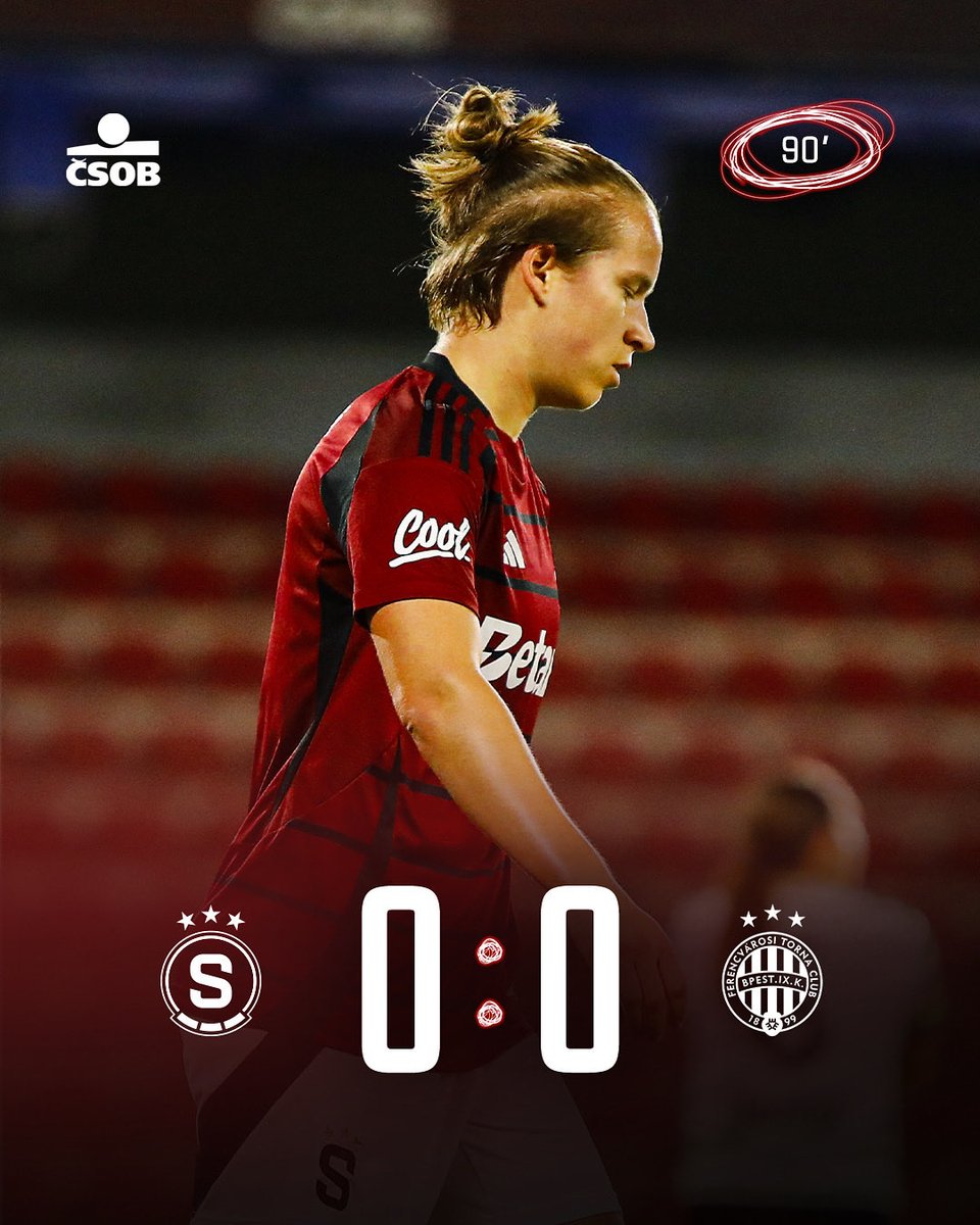 ACSparta_Zeny's tweet image. ⏱️ KONEC ZÁPASU

Do Budapešti si vezeme bezbrankovou remízu. 

#acsparta | #csob