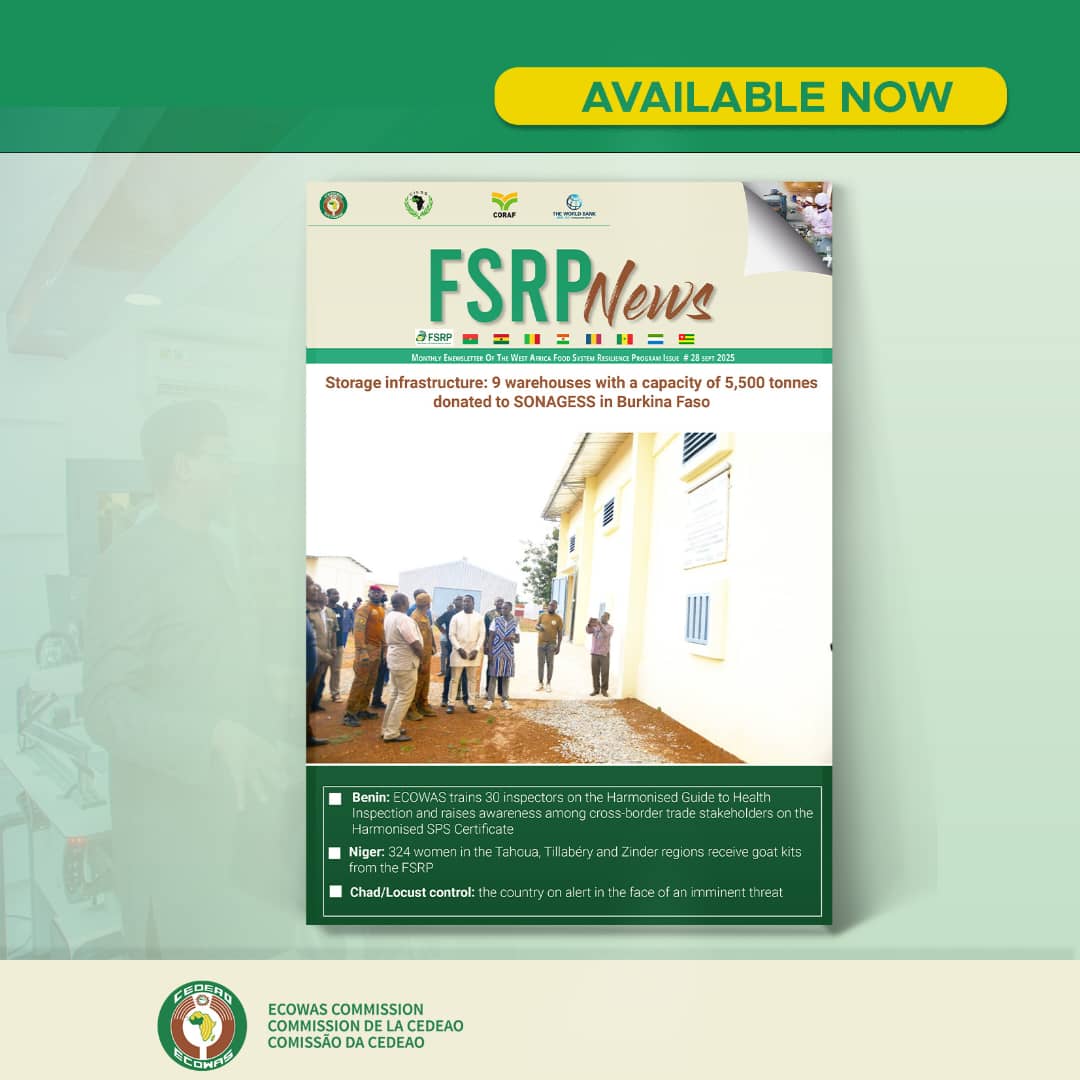 AgrhymetInfos's tweet image. Le n°28 du bulletin mensuel "FRSP News" du Programme de Résilience du Système Alimentaire en Afrique de l’Ouest (FSRP) pour septembre 2025 vient de paraître.

Français urls.fr/p5klqk
English urls.fr/XxRr6f

#securitéalimentaire #climat #servicesnumériques
