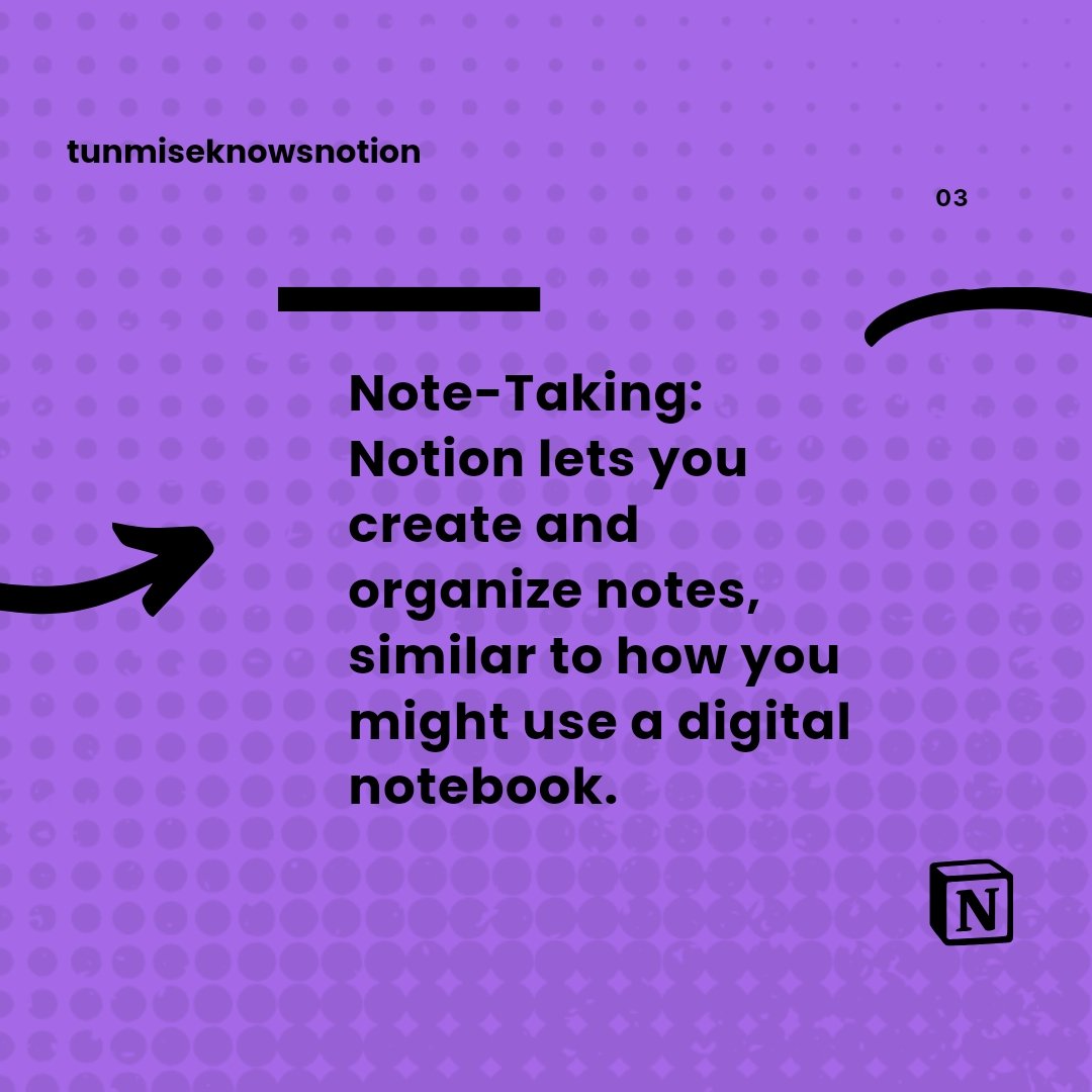 TunmiseOlu7175's tweet image. Simplicity is key! 🗝️
Notion's founders made Note-Taking flexible like a digital notebook where you can drag and drop anything. No more rigid files; just pure, organized thought.
#NotionNotes #DigitalNotebook