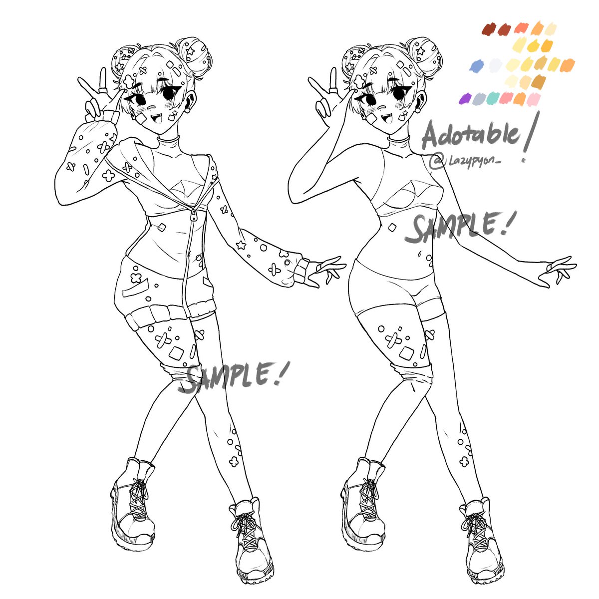 ♡Adoptable character design #1  
*Prices lowered*

♡RTs ARE APPRECIATED

✦Starting Bid - 30 USD
✦ Personal Use- 50 USD 
✦ Commercial Use 
(Streaming / Content Creation etc)+50 USD  

BID HERE or in dm

Payment: Paypal

#adoptable #Vtubers #adopt #adoptables #characterdesign