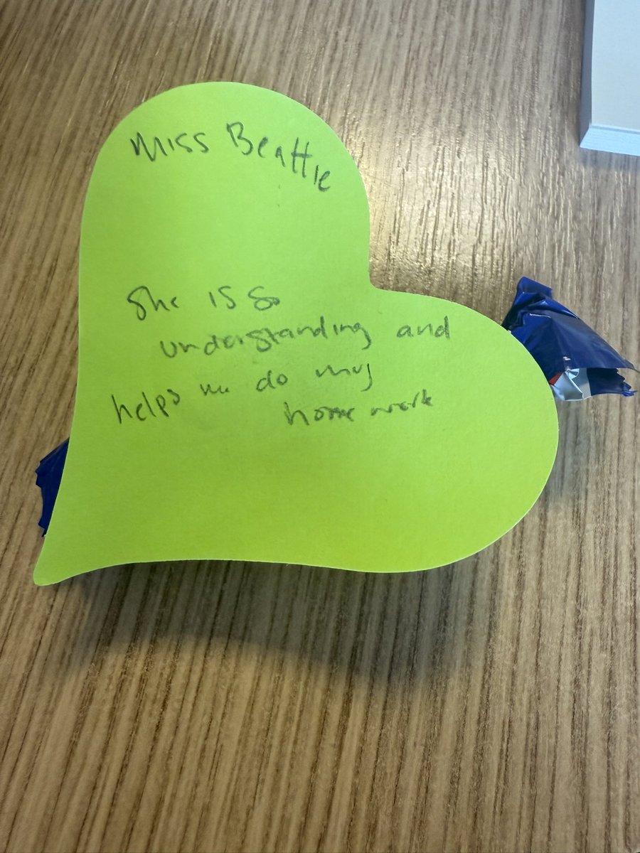 Afternoon tea in school today - to help students in hospitality pass an assessment. Privileged to be a specially invited teacher. 

And then this afternoon, a wee sweetie delivered by S6. An anonymous nomination for teacher appreciation day. 

A lovely day 😊