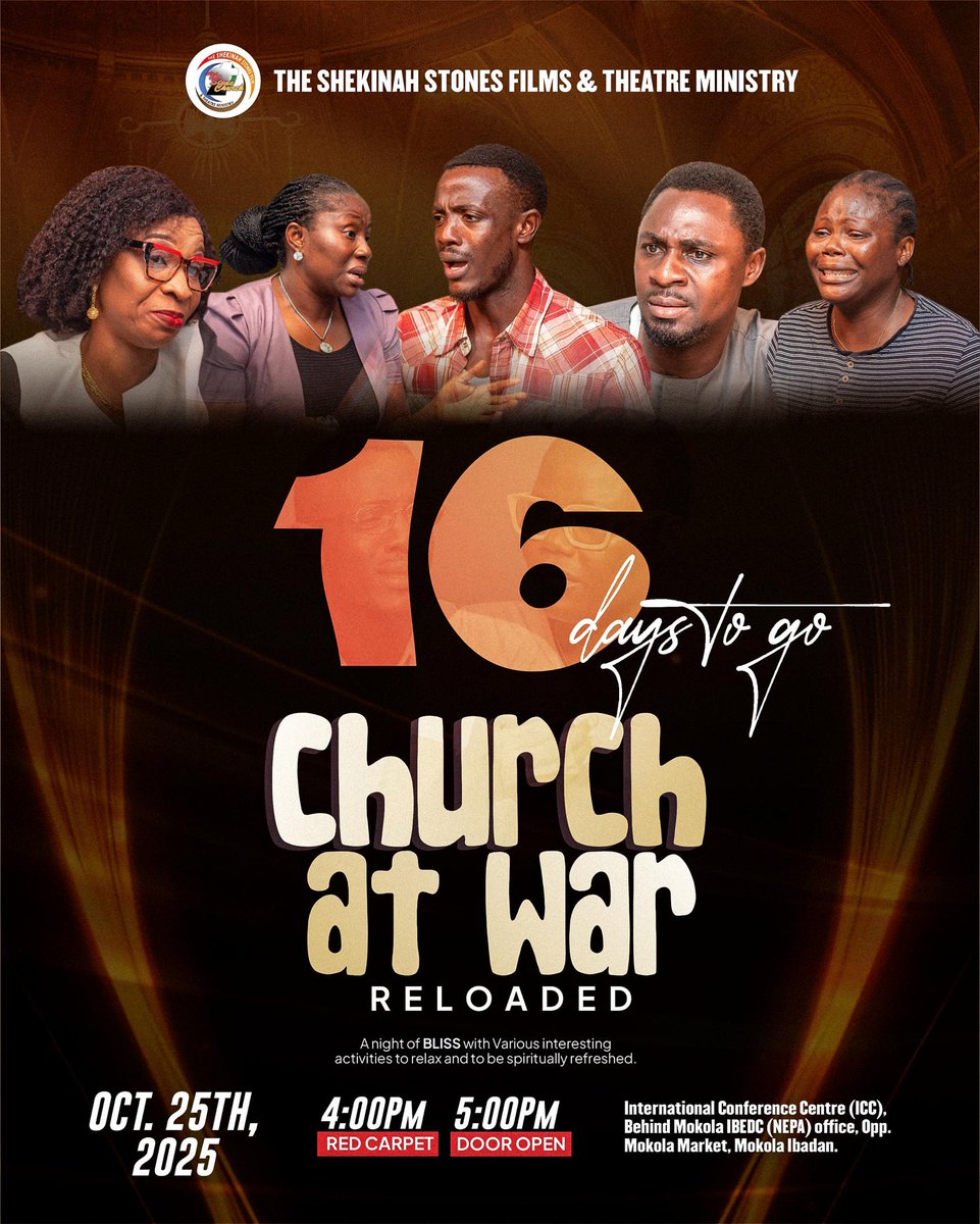 16 DAYS TO GO! 
We’re counting down to an unforgettable night: Church at War Movie + Outreach at The Stone Church. Mark your calendar 🗓️ — you’ll want to be there! #CountdownToChurchAtWar #StoneChurchEvents #FaithAndFilm