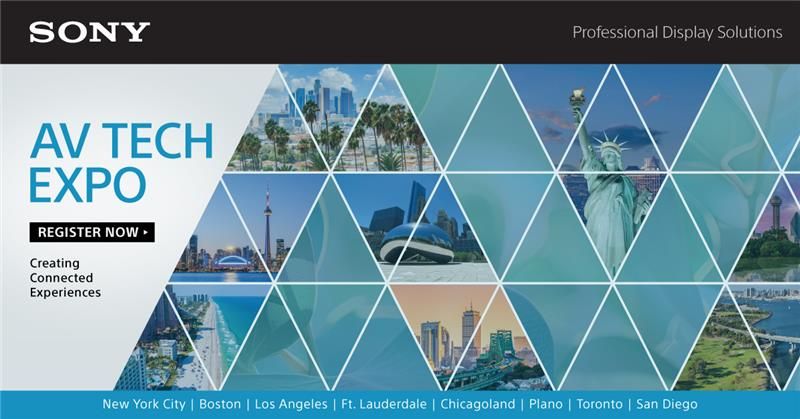 SonyProUSA's tweet image. The Sony AV Tech Expo is in full swing! Discover the latest breakthroughs in BRAVIA Pro Displays, Crystal LED video walls, &amp;amp; #AI PTZ-powered cameras — redefining what’s possible in AV innovation. Find us in a city near you: bit.ly/4lwf4SD

#commercialdisplay #ptzcameras