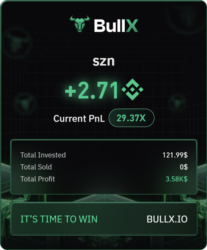 i guess its bnb szn. 

first trade in 3 days.

it only takes a $100.