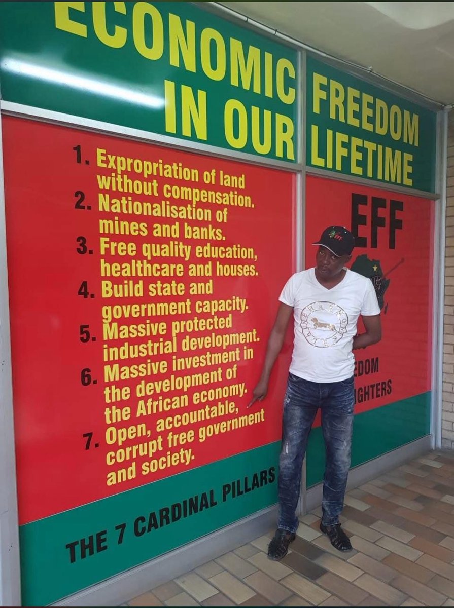 Mutwanamba_SA's tweet photo. Julius  Malema has never done anything for me and will probably never do anything for me, but he will always have my support for advocating and organizing over 1 000 000 black to fight for themselves. I am very passionate about economic freedom of black people.✊🏿✊🏿✊🏿 https://t.co/5t7bdo0JUl