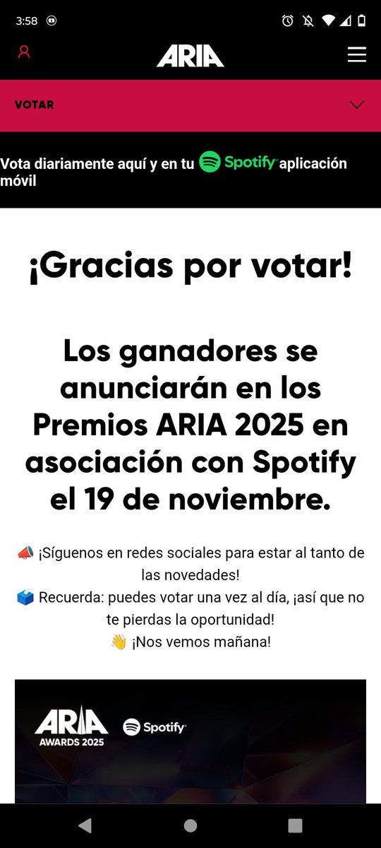🏆| Taylor Swift está nominada a “Artista Internacional Más Popular” en los Premios ARIA 2025 en Australia

Vota ahora:
aria.com.au/vote