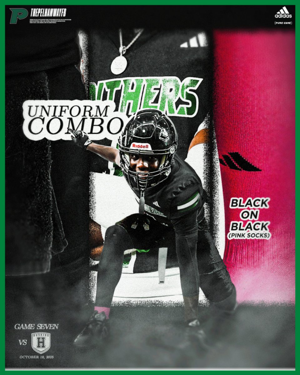 Pelham Panther Football (@thepelhamwayfb) on Twitter photo <a href="/ThePelhamWayFB/">Pelham Panther Football</a> FIT this week vs Helena at Ned Bearden Stadium!
BLACK JERSEY
BLACK PANTS
PINK SOCKS
<a href="/ThePelhamWaySOC/">Pelham Panther Athletics Social Media</a>
<a href="/ThePelhamWayAD/">Trey Simpson</a>
<a href="/stutchtone/">Sabrina Tutchtone</a>
<a href="/ThePelhamWaySUP/">@ThePelhamWaySUP</a>
<a href="/ThePelhamWayASU/">Kim Kiel</a>
<a href="/PelhamSchools/">Pelham City Schools</a> <a href="/ThePelhamWayFB/">Pelham Panther Football</a> FIT this week vs Helena at Ned Bearden Stadium!
BLACK JERSEY
BLACK PANTS
PINK SOCKS
<a href="/ThePelhamWaySOC/">Pelham Panther Athletics Social Media</a>
<a href="/ThePelhamWayAD/">Trey Simpson</a>
<a href="/stutchtone/">Sabrina Tutchtone</a>
<a href="/ThePelhamWaySUP/">@ThePelhamWaySUP</a>
<a href="/ThePelhamWayASU/">Kim Kiel</a>
<a href="/PelhamSchools/">Pelham City Schools</a>
