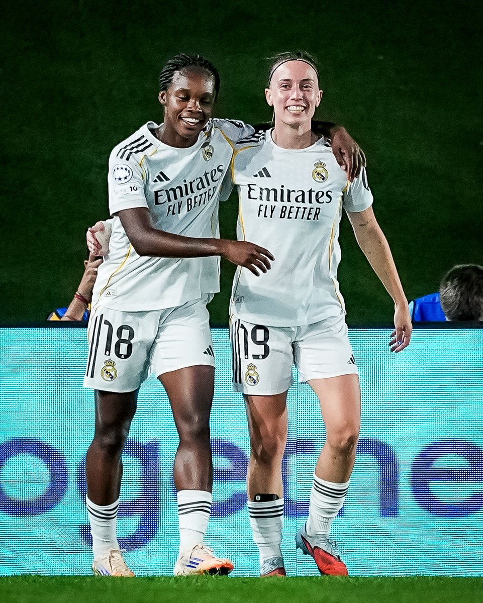 brfootball's tweet image. 42’—🎁
60’—🎁
73’—🎁

A hat trick of assists from Linda Caicedo as Real Madrid defeated Roma 6-2 in the UWCL 😤