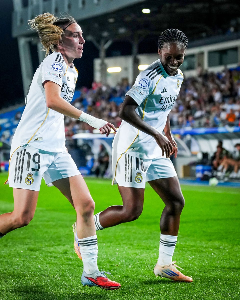 brfootball's tweet image. 42’—🎁
60’—🎁
73’—🎁

A hat trick of assists from Linda Caicedo as Real Madrid defeated Roma 6-2 in the UWCL 😤