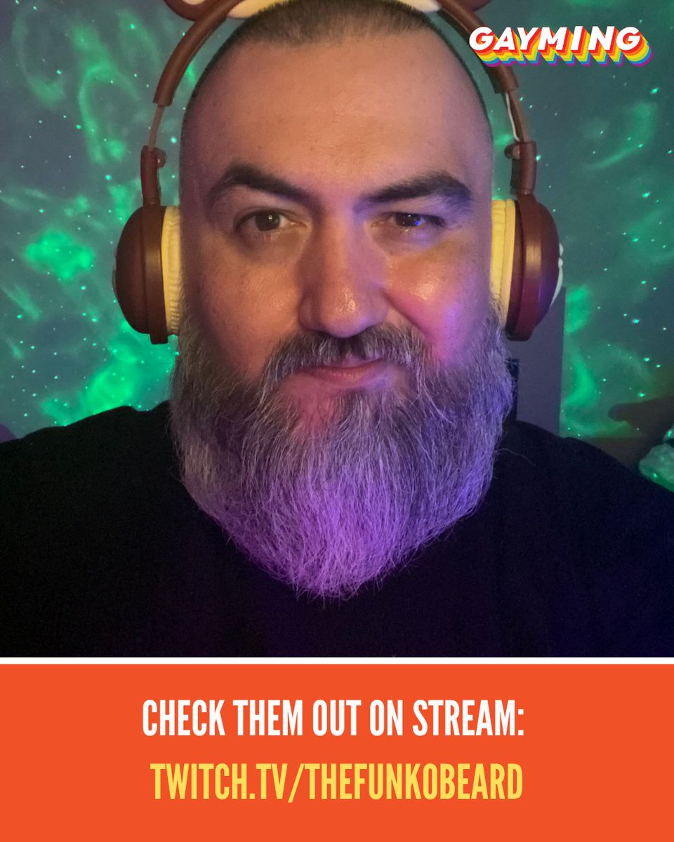 gaymingmag's tweet photo. This week's ✨ Streamer of the Week ✨ is @thefunkobeard 💖
From Dead by Daylight to Marvel Rivals, he’s creating a space for queer gamers to laugh and be their authentic selves 🌈 Read the entire feature by visiting here: https://t.co/kDjGxmEP7m 
#StreamerOfTheWeek #GaymingMag https://t.co/TyAfNS1QzL