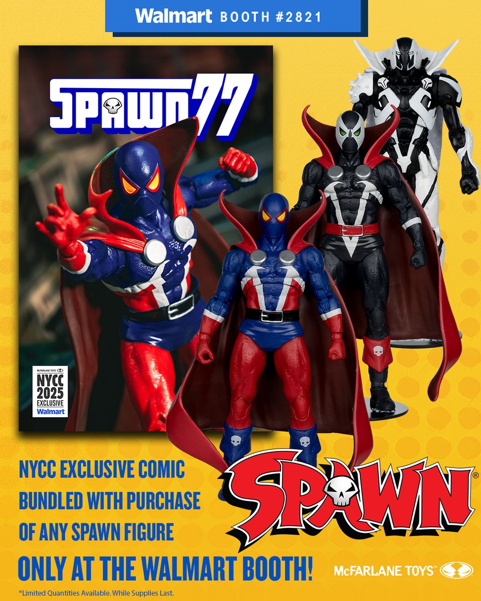 Visit Walmart Booth #2821 and grab a NYCC Exclusive Spawn comic