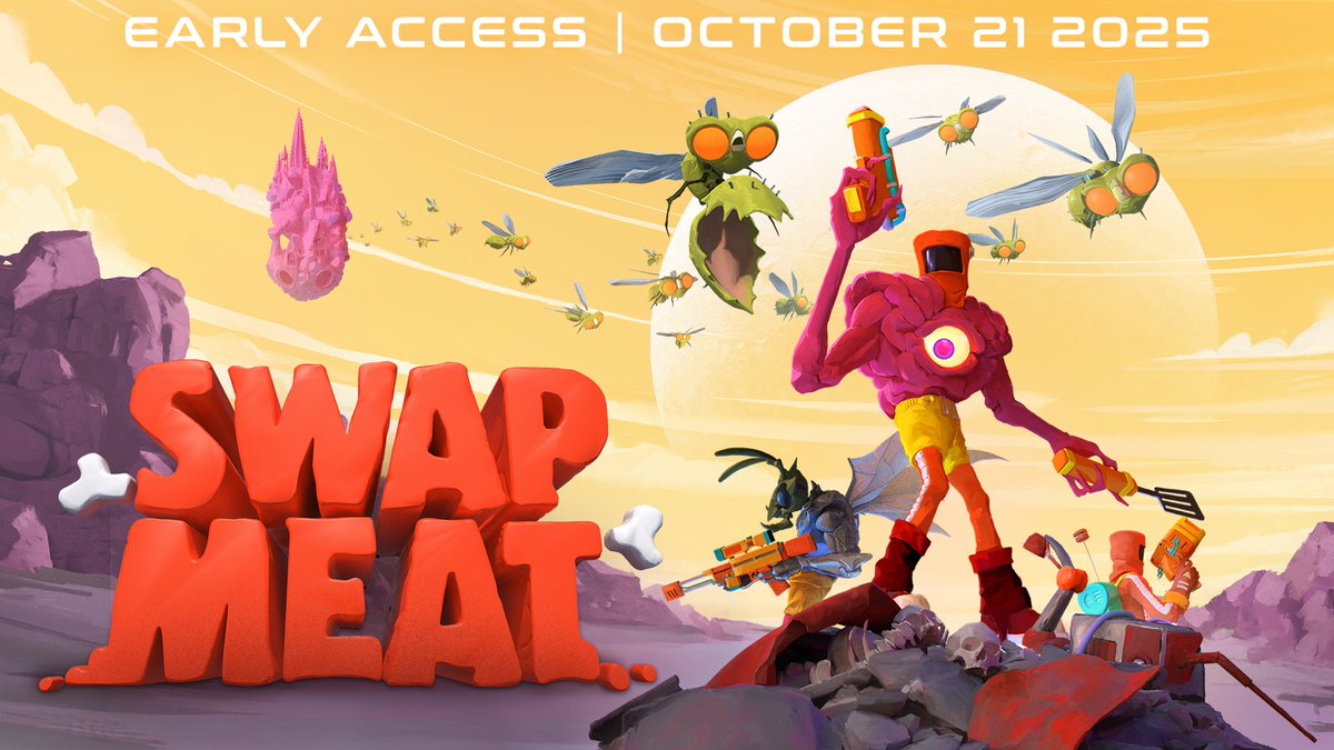 Roguelite Shooter 'SWAPMEAT' Enters Early Access on PC October 21; New Trailer Streaming Now noisypixel.net/swapmeat-early…