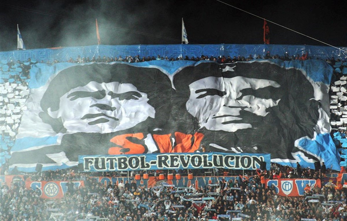 ultras_antifaa's tweet photo. Che Guevara has also become a symbol for anti-fascist supporter groups. 

In particular, Marseille Ultras (France) are at the forefront when it comes to displaying large Che Guevara banners and flags. https://t.co/ScLLJNdKTH