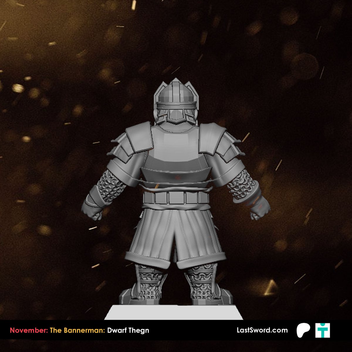 (WIP) November Patreon: Dwarf Thegn
Dwarven Thegns form the unshakable backbone of every endeavor their race undertakes. Masters of command and discipline.
Get yours soon at: loom.ly/Ifgv-w0
-
#dwarfs #dwarvenhalls #the9thage #warhammer #aos #3d #dnd  #lastswordminiatures
