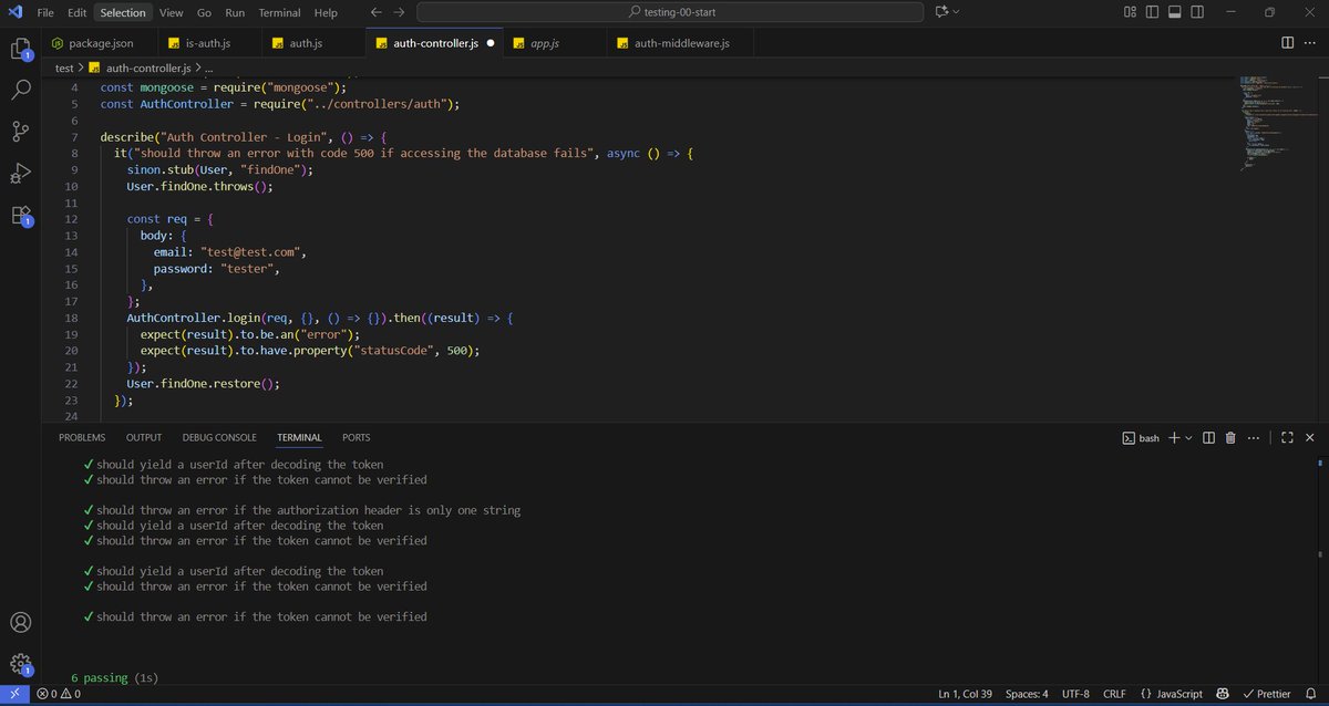 liciacodes_'s tweet image. Just wrapped up testing my Node.js controllers &amp;amp; middleware with Mocha, Chai, and Sinon 

Feels good seeing those green checks! 

#Nodejs #Backend #Testing #Mocha #Chai