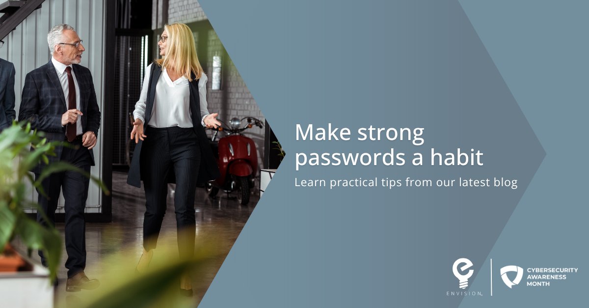 envisionitllc's tweet photo. Weak passwords = open door for attackers.

This Cyber Security Awareness Month, make strong passwords a habit:
✔ Use a password manager
✔ Create unique, complex passwords
✔ Never reuse credentials

Read our latest blog for practical tips: https://t.co/SCB5US2uFi https://t.co/0COGp0NVGS