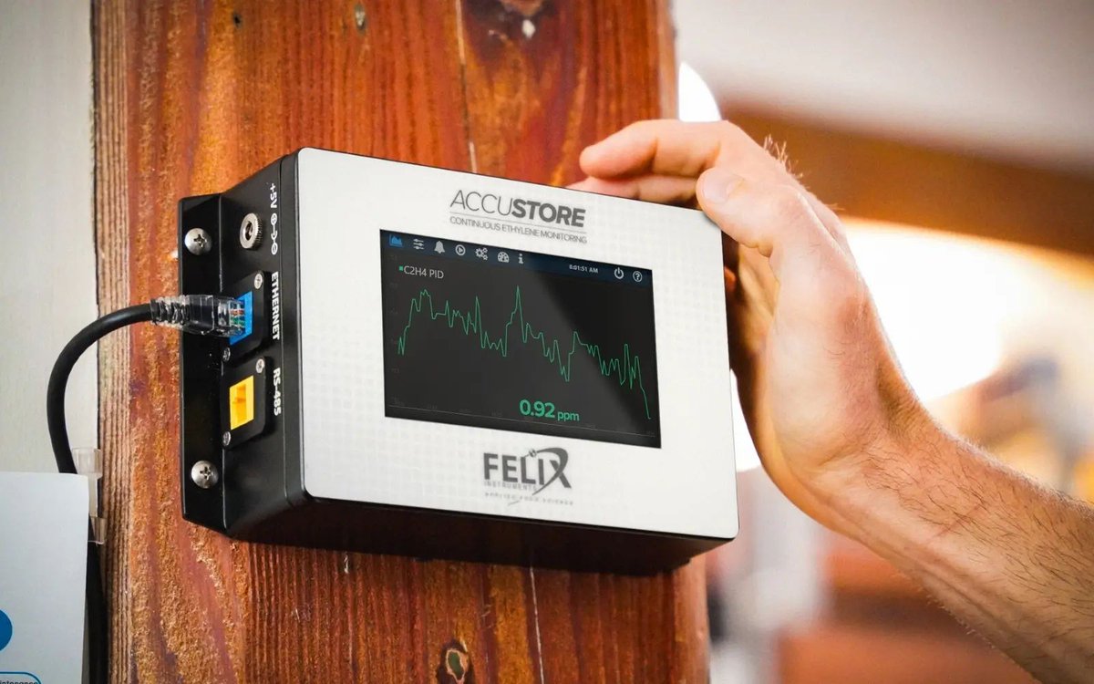 🍎 Ethylene = the gas that ripens fruit… and also spoils it.

Monitoring it is critical:
⚡ Sensitive ppb-level sensors
📊 Real-time IoT data &amp; alerts
🛡️ Control to extend shelf life

New article!

felixinstruments.com/blog/what-is-a…