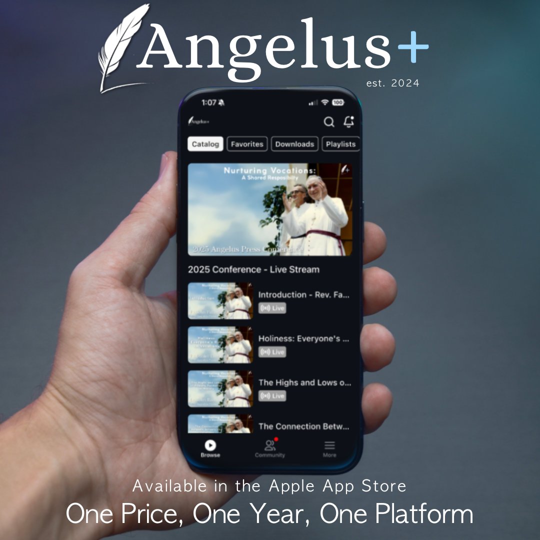 Angelus+ is an ever growing beacon for souls. Start streaming Traditional Catholic content at: angelusplus.com/pages/traditio…